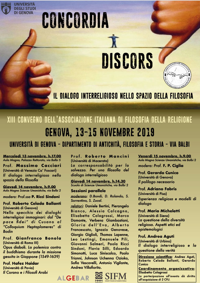 XIII Convegno Filosofia della Religione - Genova